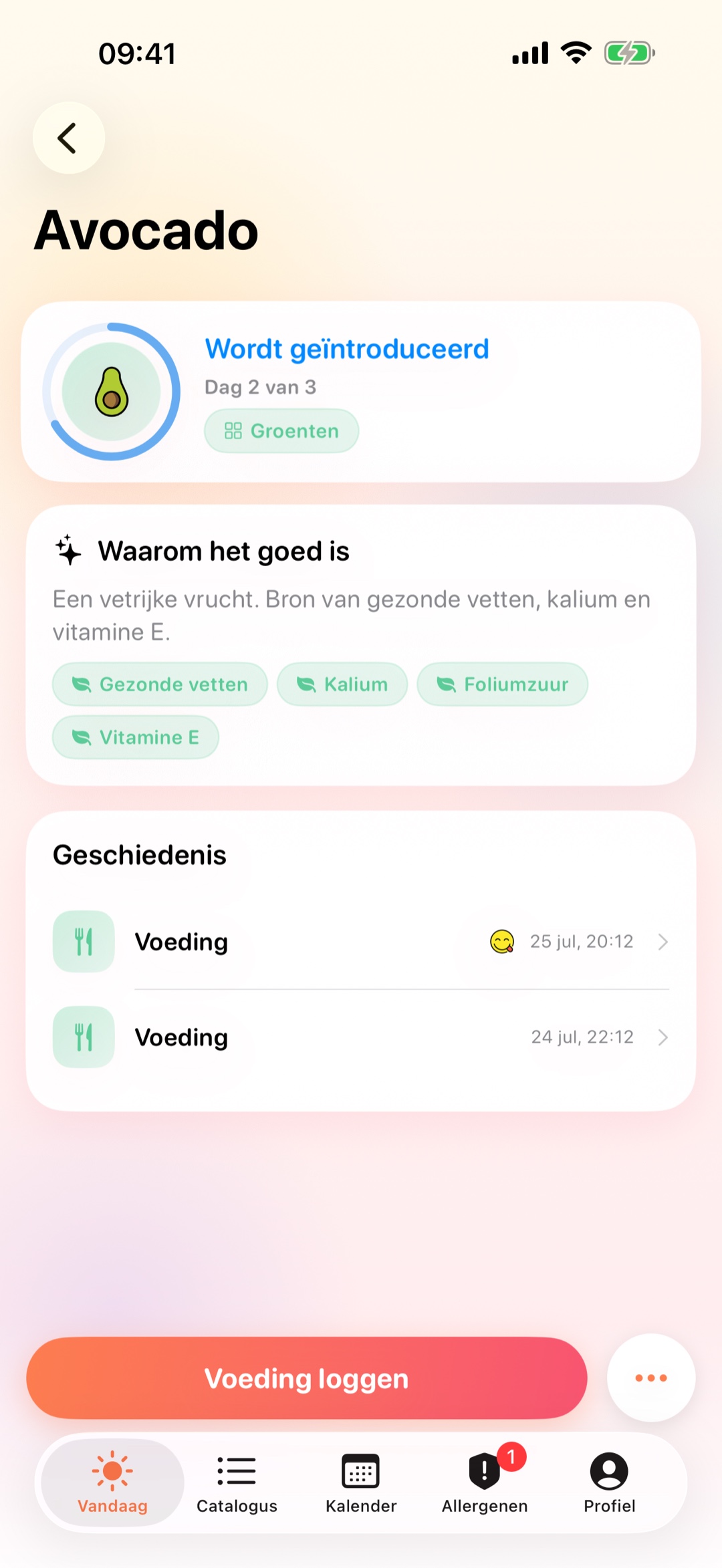 Productkaart met observatievenster, dag 2 van 3