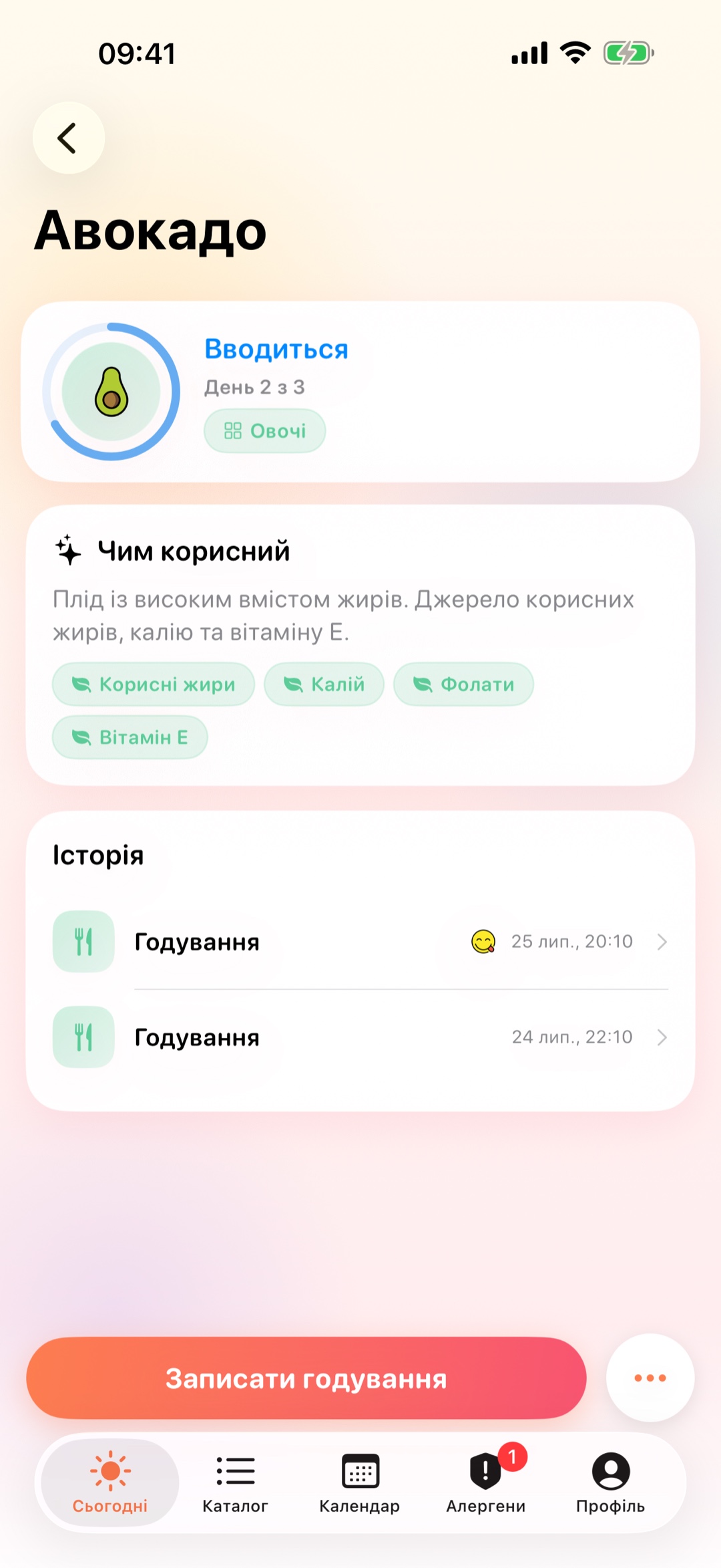 Картка продукту: вікно спостереження «день 2 з 3»