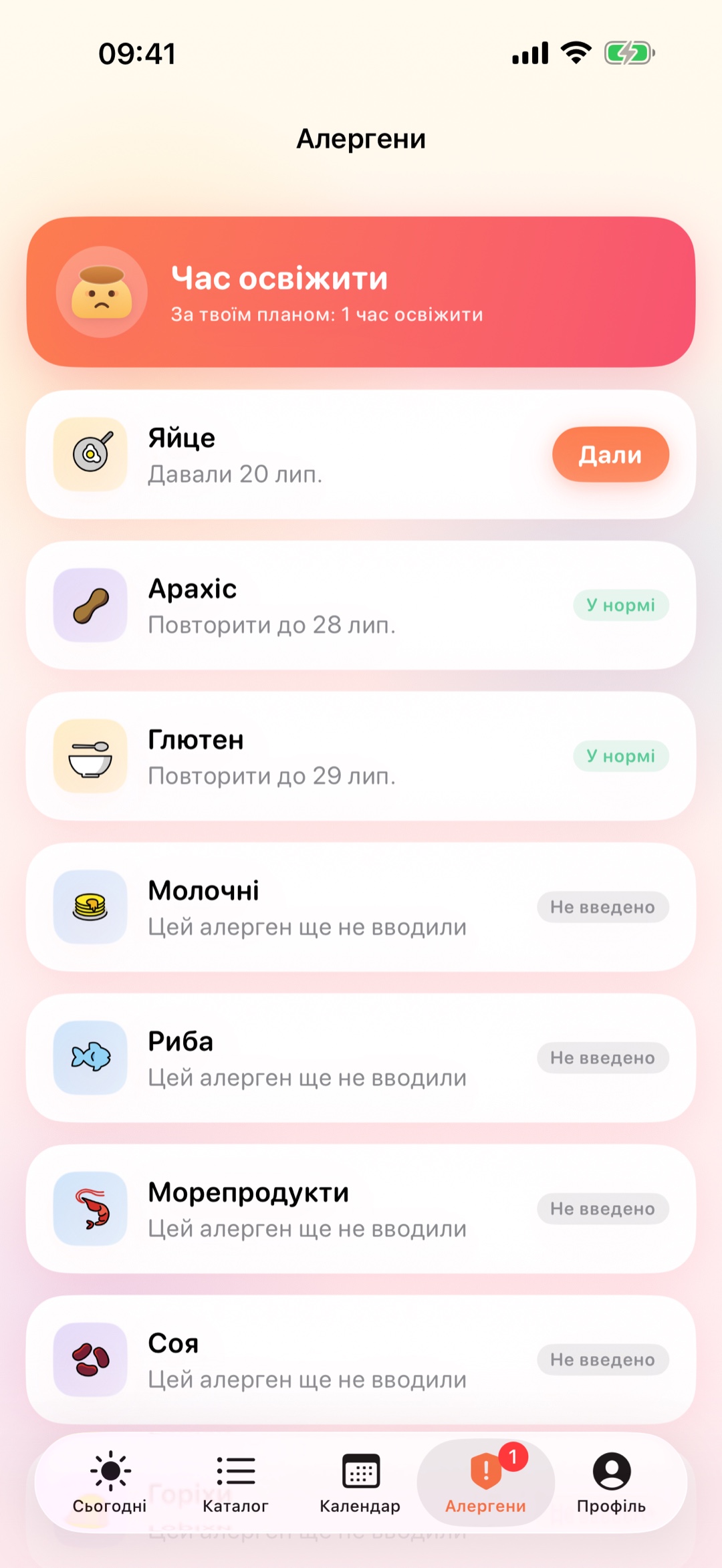 Трекер алергенів: час освіжити